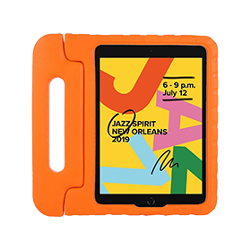 iPad Kinder Tablethoes Oranje voor iPad 2019/2020/2021/Air 3 (10.2 & 10.5 inch)