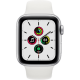 Refurbished Apple Watch SE 2020 40 mm aluminium zilver wifi met wit sportbandje