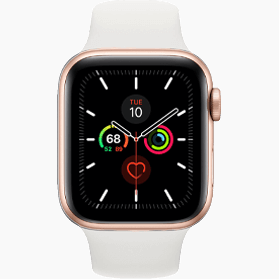 
Apple Watch Series 5 44 mm Or 4G reconditionnée en aluminium avec bracelet sport blanc

                            