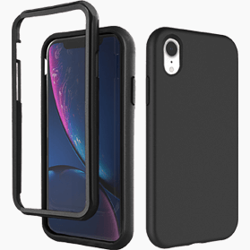 iPhone XR screenprotector & hoes zwart